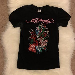 Ed Hardy Black Kid's Top